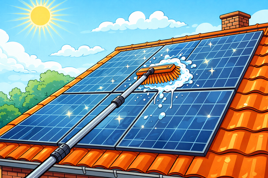 Schoonmaken zonnenpanelen voor maximale opbrengst